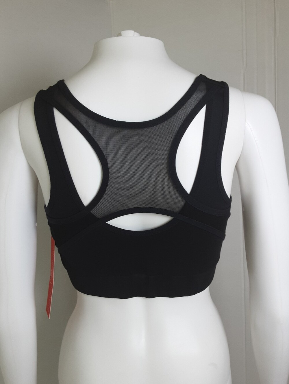 Adrienne Vittadini Sports Mesh Racer-Back Front Zip Full Coverag Bra Sz XL - NWT